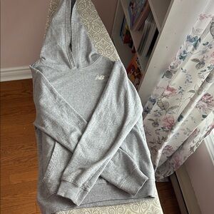New Balance Light Gray Pullover Hoodie